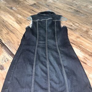 Guess denim sleeveless Dress. Size large , but fits like a medium